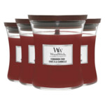 4x WoodWick Geurkaars Medium Cinnamon Chai - 78.83 euro