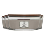 4x WoodWick Geurkaars Ellipse Fireside