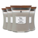4x WoodWick Geurkaars Medium Fireside - 86.49 euro