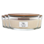 4x WoodWick Geurkaars Ellipse Vanilla Bean - 113.17 euro