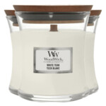 3x WoodWick Geurkaars Mini White Teak - 28.7 euro