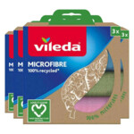 4x Vileda Microvezeldoek 100% Gerecycleerd