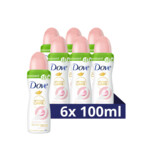6x Dove Deodorant Spray Beauty Finish  100 ml