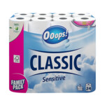 Ooops! Toiletpapier Classic Sensitive 3-laags  24 stuks
