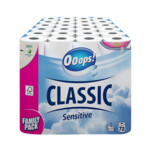 3x Ooops! Toiletpapier Classic Sensitive 3-laags  24 stuks