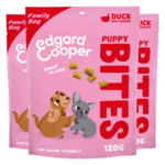 3x Edgard & Cooper Puppy Bite S Eend & Kip - 17.83 euro
