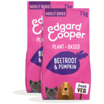 2x Edgard & Cooper Plantaardig Hondenvoer Rode Biet - Pompoen 7 kg