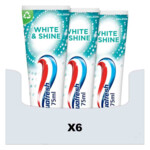6x Aquafresh Tandpasta White & Shine