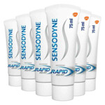 Plein <b>6x</b> Sensodyne Tandpasta Rapid Relief Whitening aanbieding