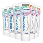 Plein <b>6x</b> Sensodyne Tandpasta Complete Protection + Advanced Whitening aanbieding