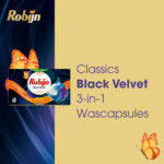 3x Robijn Wascapsules 3-in1 Black Velvet - 37.9 euro