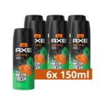 6x Axe Deodorant Bodyspray Jungle Fresh
