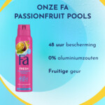 6x Fa Deodorant Spray Passion Fruit Pools - 14.29 euro