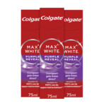 3x Colgate Tandpasta Max White Purple Reveal