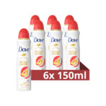 6x Dove Deodorant Spray Perzik