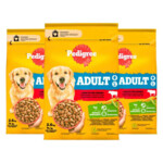 3x Pedigree Adult Hondenbrokken Rund en Groenten - 27.09 euro