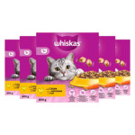 5x Whiskas 1+ Adult Katten Droogvoer Kip