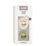 Bibs Fopspeen Anatomisch Maat 1 0-6 mnd Ivory Sage - 10.15 euro