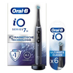 Oral-B Elektrische Tandenborstel iO 7 Zwart + Opzetborstels 6 stuks Pakket