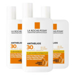 3x La Roche Posay Anthelios Onzichtbare Zonnebrand Fluide Gezicht SPF 30 - 60.55 euro