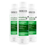 3x Vichy Dercos Anti-roos Shampoo Normaal Tot Vet Haar - 53.22 euro