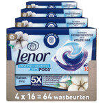 Plein <b>4x</b> Lenor Wasmiddel All-in-1 Pods Katoen Fris aanbieding