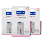 3x Vitis Waxed Dental Floss Fluoride & Mint - 12.95 euro