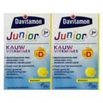 Plein <b>2x</b> Davitamon Junior 3+ Kauwvitamines Banaan aanbieding