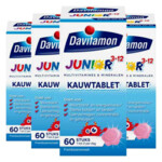 4x Davitamon Junior 3+ Kauwvitamines Framboos - 37.35 euro