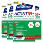 4x Davitamon Actifit 65+ Omega-3 Visolie - 98.13 euro