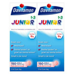 Plein <b>2x</b> Davitamon Junior 1+ Multivitamines en Mineralen aanbieding