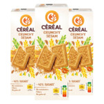 3x Céréal Crunchy Sesam Koekjes