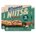 3x Hero B'tween Nuts & Choc Notenmix Chocolade Melk Puur
