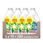 Plein <b>4x</b> Ariel Vloeibaar Wasmiddel +Actieve Odor Defense 70 Wasbeurten aanbieding