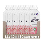 Plein <b>12x</b> Lenor Wasverzachter Zijdebloesem & Pioenroos 40 Wasbeurten aanbieding