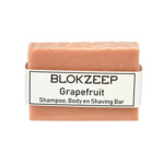 Blokzeep 3- in- 1 Natuurlijke Scheerzeep Shampoo & Body Bar Grapefruit