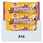 12x Pedigree Jumbone Hondensnacks Medium Kip & Lam - 32.29 euro