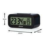 Alecto AK-30 Wekker met thermometer en hygrometer Zwart - 16.55 euro