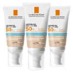 3x La Roche Posay Anthelios Uvmune Getinte Hydraterende Crème SPF 50 - 62.86 euro