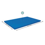 Bestway Cover Steel Pro Rechthoek 221 cm Blauw - 5.37 euro