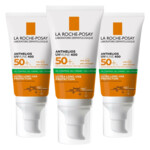 3x La Roche Posay Anthelios Dry Touch Anti-glim Zonnebrand SPF 50+ Gezicht - 56.11 euro
