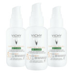3x Vichy Capital Soleil UV Clear Anti-onzuiverheden Zonnebrand SPF 50+ - 60.14 euro