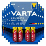 8x Varta Longlife Max Power Alkaline Batterijen AA