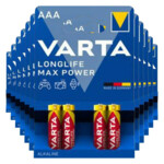 12x Varta Longlife Max Power Alkaline Batterijen AAA
