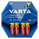 12x Varta Longlife Max Power Alkaline Batterijen AA - 39.65 euro