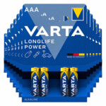 12x Varta Longlife Power Alkaline Batterijen AAA