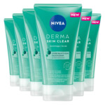 6x NIVEA Derma Skin Clear Gezichtsscrub