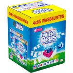 Plein <b>4x</b> Witte Reus Wasmiddelcapsules 3+1 Power Caps Wit en lichtgekleurd aanbieding