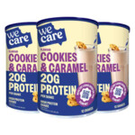 3x WeCare High protein Shake Cookies & Caramel
