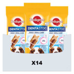 14x Pedigree Dentastix Hondensnacks Medium Single 5-pack - 31.57 euro